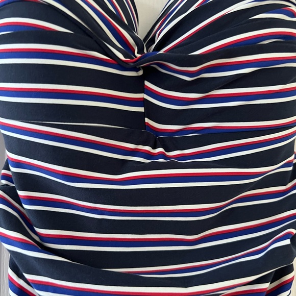 Niptuck Swim navy blue & red one piece with adjustable straps & padding. Size 6 - Picture 3 of 16